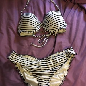 Victoria’s Secret Navy Striped Bikini